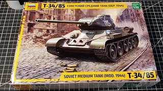 Mal's Projects: (3) T34/85 - 1/35 from Zvezda