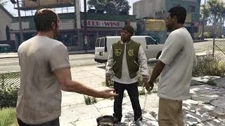 GTA - 5 - Mission #23 - Hood Safari - Franklin, Lamar and Trevor.