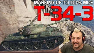 T-34-3: Marking up to 100% MOE | World of Tanks