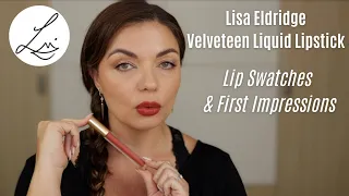 NEW Lisa Eldridge Lipstick! Velveteen Liquid Lip Colour with Lip Swatches 💋