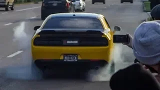 BURNOUTS in Front of ANGRY COPS at Cars and Coffee! - (Houston Coffee and Cars November 2019)