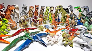 All LEGO Jurassic World Dominion Dinosaurs! Giganotosaurus Therizinosaurus Pyroraptor Atrociraptor