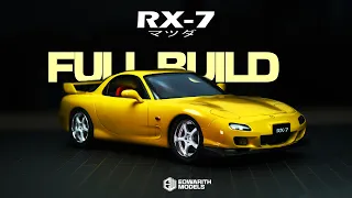 Building Aoshima 1/24 Mazda RX-7 FD3S '98 Scale Model - FULL BUILD - ASMR