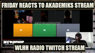 Friday Ricky Dred Responds To Akademiks Toronto Twitch | Opp Music Wont Last | WLHH Twitch
