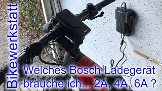 Welches Bosch eBike-Ladegerät brauche ich 2A, 4A oder 6A...?
