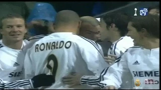 real madrid vs sevilla 2003/2004 5-1 ronaldo zidane beckham raul