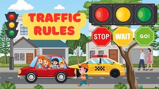 Traffic Lights - Red light - Yellow Light - Green Light | Nursery Rhymes & Kids Songs | English
