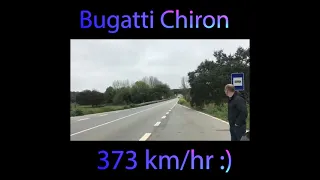 Bugatti chiron flyby sound at 373 Km per hr🔥🔥