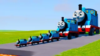 Big & Small Thomas Train vs Trains | BeamNG.Drive