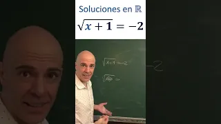 Álgebra básica. Resuelve la ecuación, √(x+1)=-2