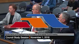 Council Study Session - 11/1/2018