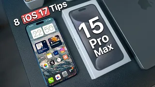 iPhone 15 Pro Max Unboxing & First 8 Things To Do | iOS 17 Setup