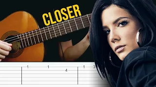 CLOSER Guitar Tabs Tutorial (The Chainsmokers feat. Halsey)