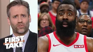 ‘James, why do you make me do this?’ – Max blames Harden for Rockets’ loss to Warriors | First Take