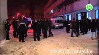 Ночные стычки Автомайдана с "Беркутом"- Абзац! - 23.01.2014