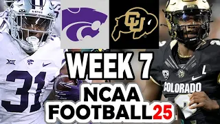 Kansas State at Colorado - Week 7 Simulation (2024 Rosters for NCAA 14)