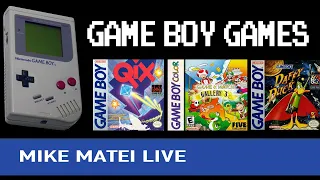Trying out Game Boy Games - Mike Matei Live