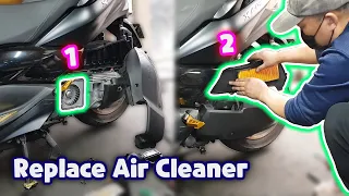 Yamaha Xmax 300 Motorcycle Air Cleaner Filter Replacement Repair