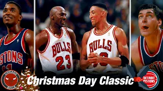 Christmas Day Game: Pistons vs Bulls 1990 🔥 Isiah vs Jordan