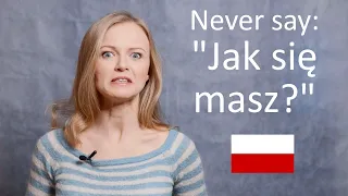 Polish with Dorota: Nigdy nie mów: "jak się masz"! A1-A2 level