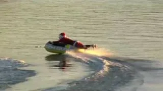 Body Glove and Santa go tubing