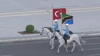 President Erdogan welcomed President Hassan of Tanzania with an official ceremony