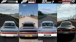 Forza 7 vs Horizon 5 vs Gran Turismo 7 vs NFS Hot Pursuit - Porsche 959 Sound Comparison