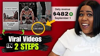 Make money with viral motivational videos - Easy AI Side Hustle ($500/Day)