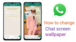 Whatsapp chat screen Wallpaper Set your own picture in one minute.