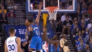 Russell Westbrook Blocks Kevin Durant