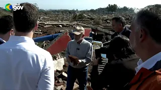 Presidente de Brasil regresa a zona devastada por las lluvias y firma medidas provisionales | AFP