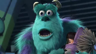 Monsters Inc Sulley knows that Randall's in Boo's room