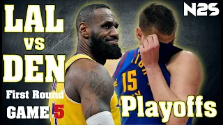 🛑WIN or GO HOME - PLAYOFFS - GAME 5 - Los Angeles LAKERS vs Denver NUGGETS - NBA 2K24