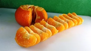 How To Peel An Orange *Mandarin* Fast & In The Right Way