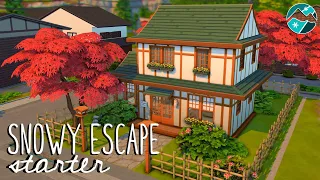 Snowy Escape Starter 🍁 // Sims 4: Snowy Escape Speed Build