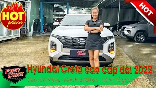 Xe 5 chỗ gầm cao 🔥 Hyundai Creta cao cấp đời 2022, lướt nhẹ 16.000 km. Full options, trả góp 70%