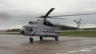 МИ-8ПС RF-19000 Чистый Запуск и взлет в дождь. Кубинка. Армия-2016.Воскресенье 11.09.2016