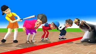 Scary Teacher 3D vs Squid Game Stick Tani Nick vs Miss T Game Doll Nice or Error 5 Times Challenge