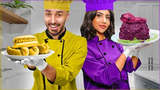 تحدي الطبخ بلون واحد: مع نور ستارز 👩‍🍳