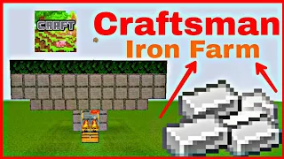 Craftsman crafting building 2 easy Iron Farm 1.18.2 video