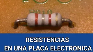 Como medir resistencias en una placa electronica