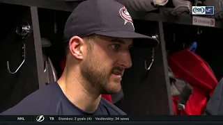 Nick Foligno expresses his frustration with the Blue Jackets