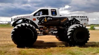 Bigfoot Monster truck Crushes Jumps Cars  8/2014