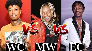 Westcoast Rappers VS Midwest Rappers VS  Eastcoast Rappers