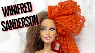 WINIFRED SANDERSON - HOCUS POCUS - Halloween Month Doll Makeover - flea market find