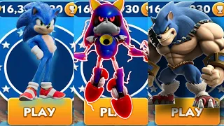 Sonic Dash - Sonic vs Werehog vs Metal Sonic - All 60 Characters Unlocked Gameplay Live