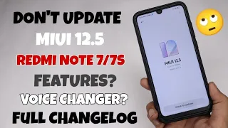 FULL REVIEW - Redmi Note 7/7S Miui 12.5.1.0 Indian Stable Update - No More Features 🙄