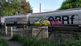 Class 60's 60056 & 60095 take the 6N23 empty 'Sawdust Express' near Woodhorn Museum 9.5.24