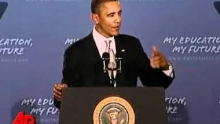 Obama Tells Students to Work Hard, Dream Big