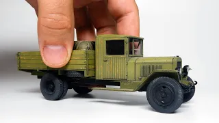ZIS-5V – "ZAKHAR IVANOVICH" or "TREHTONKA", truck: how to assemble and paint scale model